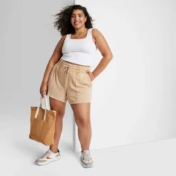 Women's High-Rise Fleece Shorts - Wild Fable™ -Wild Fable™ GUEST 0181b942 8a08 4da8 bd3a f273b3b6270f