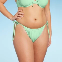 Women's Side-Tie Low-Rise High Leg Adjustable Lurex Bikini Bottom - Wild Fable™ -Wild Fable™ GUEST 03da585c 0255 4409 8704 571a861ba24c