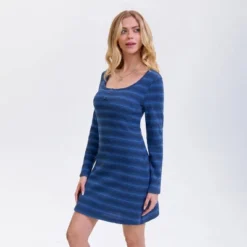 Women's Long Sleeve Mini Dress - Wild Fable™ Royal Blue Striped -Wild Fable™ GUEST 09f880fb a096 4bab 8408 059636241592