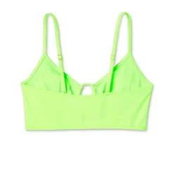Women's Lace-Up Longline Bikini Top - Wild Fable™ Neon Green -Wild Fable™ GUEST 0cb4703c 39b1 4daa ae4c 68432ddeb422