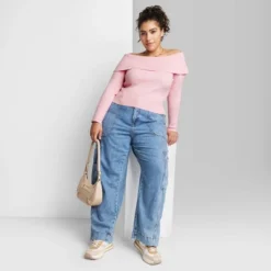 Women's Fitted Off The Shoulder Sweater Top - Wild Fable™ -Wild Fable™ GUEST 100fb15c f5ef 43c4 9b56 65d3c40b14d0