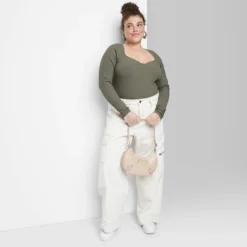 Women's Long Sleeve Sweetheart Neck Seamless Shirt - Wild Fable™ -Wild Fable™ GUEST 13bbb2c2 cc89 4527 8490 60706c1d2df6