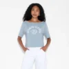 Women's Short Sleeve Off The Shoulder Boxy T-Shirt - Wild Fable™