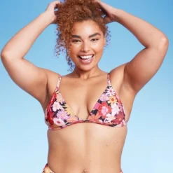 Women's Ribbed Fixed Triangle Bikini Top - Wild Fable™ -Wild Fable™ GUEST 15d7a919 eaaf 475d 8ad4 cedf3dbb1960