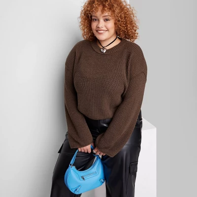 Women's Crewneck Boxy Pullover Sweater - Wild Fable™ 4 Women's Crewneck Boxy Pullover Sweater - Wild Fable™ - Image 4