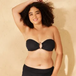 Women's Ribbed Textured O-Ring Bandeau Bikini Top - Wild Fable™ -Wild Fable™ GUEST 1f025665 35a0 4162 ba8e d994869674e4