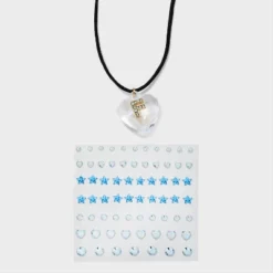 Acrylic Heart With Face Gems Pendant Necklace - Wild Fable™ Clear/Black -Wild Fable™ GUEST 22a2ead4 ee59 4f98 9d54 42382a176b8a