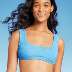 Women's Pucker Square Neck Wide Strap Bralette Bikini Top - Wild Fable™ -Wild Fable™ GUEST 23a5c769 9c57 43ef ae2d d1bbe867a541