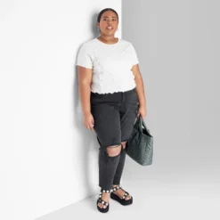 Women's Super-High Rise Curvy Tapered Jeans - Wild Fable™ Black Wash -Wild Fable™ GUEST 24f96f62 0047 4c1e 8c67 0ab7ebc7c0e7