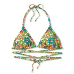 Women's Triangle Wrap Bikini Top - Wild Fable™ Multi Floral Print -Wild Fable™ GUEST 2567a1a9 cccf 4cce a71c afd944a44bf1