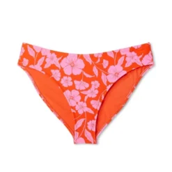 Women's Low-Rise Hipster Bikini Bottom - Wild Fable™ Orange/Pink Tropical Print -Wild Fable™ GUEST 274f51c3 c77e 4b99 ac6c 841b5a6aaefd