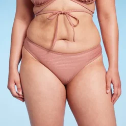 Women's High Leg Cheeky Bikini Bottom - Wild Fable™ Brown Lurex -Wild Fable™ GUEST 27cda61d b622 413b b13a 32afe6866d09