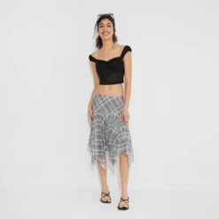 Women's Mesh Asymmetrical Skirt - Wild Fable™