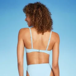 Women's Ribbed Underwire Bralette Bikini Top - Wild Fable™