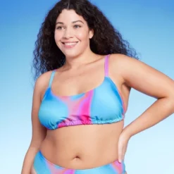 Women's Tunnel Front Bralette Bikini Top - Wild Fable™ Blue Marble Print -Wild Fable™ GUEST 2da5009a a52f 4887 b794 58570647e053