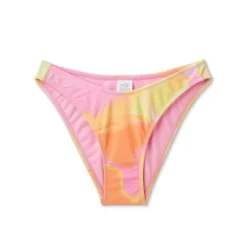 Women's High Leg Cheeky Bikini Bottom - Wild Fable™ Pink/Orange/Yellow Tie-Dye -Wild Fable™ GUEST 2eb6e4ac 3271 42cd b642 ddc1d5328c72