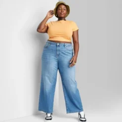Women's Super-High Rise Wide Leg Baggy Jeans - Wild Fable™ Blue Wash -Wild Fable™ GUEST 2ef050c9 2a87 40e7 82c9 96a0b832406c