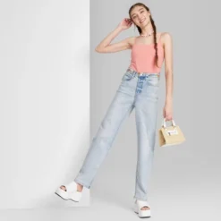 Women's Super-High Rise Distressed Straight Jeans - Wild Fable™ Light Wash 6 Women's Super-High Rise Distressed Straight Jeans - Wild Fable™ Light Wash -Wild Fable™ GUEST 2f8acc41 cf25 4c1b 8ab8 a964a3634ed3