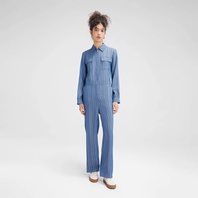 Women's Long Sleeve Denim Jumpsuit - Wild Fable™ 2 Women's Long Sleeve Denim Jumpsuit - Wild Fable™ - Image 2