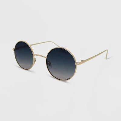Women's Metal Round Sunglasses - Wild Fable™ Gold 1 Women's Metal Round Sunglasses - Wild Fable™ Gold