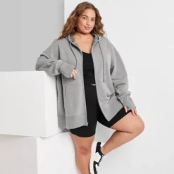 Women's Oversized Zip-Up Hoodie - Wild Fable™ -Wild Fable™ GUEST 315f3421 74d2 4de5 a205 dc3410fc114f