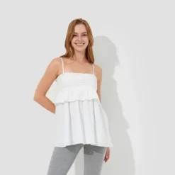 Women's Convertible Smocked Babydoll Top - Wild Fable™ White 7 Women's Convertible Smocked Babydoll Top - Wild Fable™ White -Wild Fable™ GUEST 3375dbd9 75e3 443a 8b21 7923c38c7955