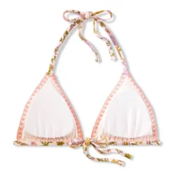 Women's Embroidered Detail Triangle Bikini Top - Wild Fable™ Multi Floral Print -Wild Fable™ GUEST 33a0764d 2fc3 4a23 b114 590db334e553