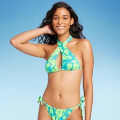Women's Bead Detail U-Neck Multi-Way Bralette Bikini Top - Wild Fable™ Multi Tropical Print -Wild Fable™ GUEST 33d9622b 71fe 4c6d a438 c668fdde29a0