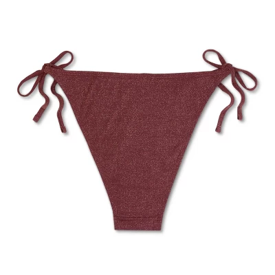 Women's Side-Tie High Leg Extra Cheeky Bikini Bottom - Wild Fable™ Brown 6 Women's Side-Tie High Leg Extra Cheeky Bikini Bottom - Wild Fable™ Brown - Image 6
