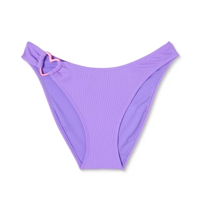 Women's Heart Detail Ultra High Leg Cheeky Bikini Bottom - Wild Fable™ Purple 5 Women's Heart Detail Ultra High Leg Cheeky Bikini Bottom - Wild Fable™ Purple - Image 5