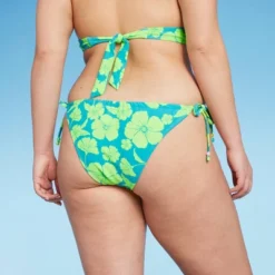 Women's Adjustable Coverage Bikini Bottom - Wild Fable™ Blue/Green Tropical Print -Wild Fable™ GUEST 3c565e26 f43f 41d8 bd5b b6b4d8933750