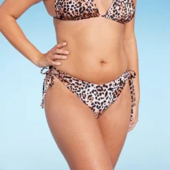 Women's Cut Out Strappy Side-Tie Extra High Leg Extra Cheeky Bikini Bottom - Wild Fable™ Multi Animal Print -Wild Fable™ GUEST 3cfdbde5 242f 4474 bd57 957556bafed7