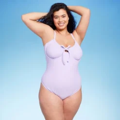Women's Shirred Detail Underwire High Leg Extra Cheeky One Piece Swimsuit - Wild Fable™ Lilac Purple 13 Women's Shirred Detail Underwire High Leg Extra Cheeky One Piece Swimsuit - Wild Fable™ Lilac Purple -Wild Fable™ GUEST 3d3ee15c 1935 4198 9b56 4ce4e177d451