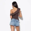Women's Ruffle One Shoulder Knit Top - Wild Fable™