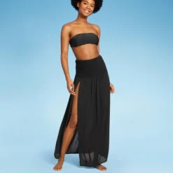 Women's Smocked High Slit Convertible Cover Up Dress - Wild Fable™ -Wild Fable™ GUEST 4a259241 5240 4eaa a845 7416b43b706a