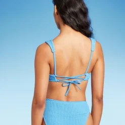 Women's Pucker Square Neck Wide Strap Bralette Bikini Top - Wild Fable™ -Wild Fable™ GUEST 4a2cb020 8752 4d54 91e7 e0bbbb6ed987