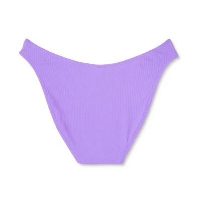 Women's Heart Detail Ultra High Leg Cheeky Bikini Bottom - Wild Fable™ Purple 6 Women's Heart Detail Ultra High Leg Cheeky Bikini Bottom - Wild Fable™ Purple - Image 6
