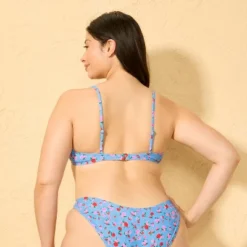 Women's Ditsy Floral Print Ribbon Detail Underwire Bikini Top - Wild Fable™ Blue -Wild Fable™ GUEST 4f89c391 d3aa 4967 a430 bc28212552e6