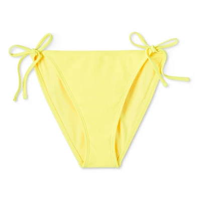 Women's Side-Tie Cheeky Bikini Bottom - Wild Fable™ Yellow 5 Women's Side-Tie Cheeky Bikini Bottom - Wild Fable™ Yellow - Image 5