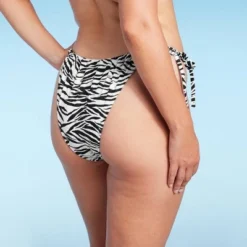 Women's Ultra High Leg Adjustable Coverage Bikini Bottom - Wild Fable™ Black/White Zebra Print -Wild Fable™ GUEST 55475be5 b589 490a 8910 4988187b2451