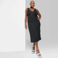 Women's Lace Detail Slip Midi Dress - Wild Fable™ -Wild Fable™ GUEST 55db01e9 50fb 4ee8 93c9 1c85b822998c