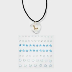 Acrylic Heart With Face Gems Pendant Necklace - Wild Fable™ Clear/Black -Wild Fable™ GUEST 56683193 91c5 41f9 9948 baee35c9293a