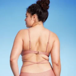 Women's Strappy Underwire Bikini Top - Wild Fable™ Brown Lurex -Wild Fable™ GUEST 5ad04847 1f9c 4def 88a3 7fc59880e39f