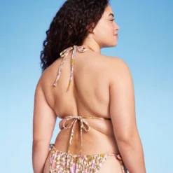 Women's Embroidered Detail Triangle Bikini Top - Wild Fable™ Multi Floral Print -Wild Fable™ GUEST 5ad655bb 7702 4cd9 9e23 9d657a4644da