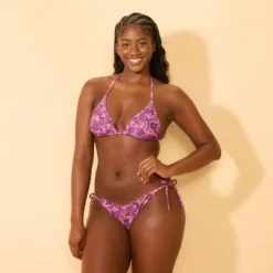 Women's Paisley Print Low-Rise High Leg Cheeky Side-Tie Bikini Bottom - Wild Fable™ Pink/Purple -Wild Fable™ GUEST 5dbd2275 7dab 4641 bd43 647a97b545c8