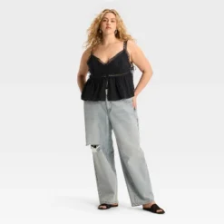 Women's Lace Trim Babydoll Flyaway Tank Top - Wild Fable™ -Wild Fable™ GUEST 5ef964d1 456f 4418 9369 5ddc56fb7866