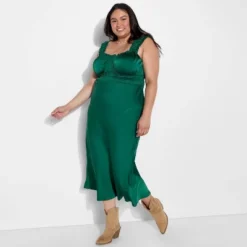 Women's Ruched Midi Bodycon Dress - Wild Fable™ Dark Green -Wild Fable™ GUEST 5fd606f2 8a43 4683 aa55 95c8e3d0e273