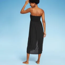 Women's Smocked High Slit Convertible Cover Up Dress - Wild Fable™ -Wild Fable™ GUEST 6212655b 4036 44d6 b50a b431c1a1b874