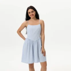 Women's Backless Mini Dress - Wild Fable™ Blue Gingham -Wild Fable™ GUEST 6288c567 9cd6 43bb a396 a6276bd84781