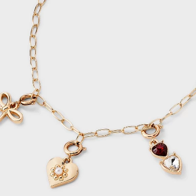 Build Your Own Heart And Butterfly Charm Necklace - Wild Fable™ Gold 3 Build Your Own Heart And Butterfly Charm Necklace - Wild Fable™ Gold - Image 3